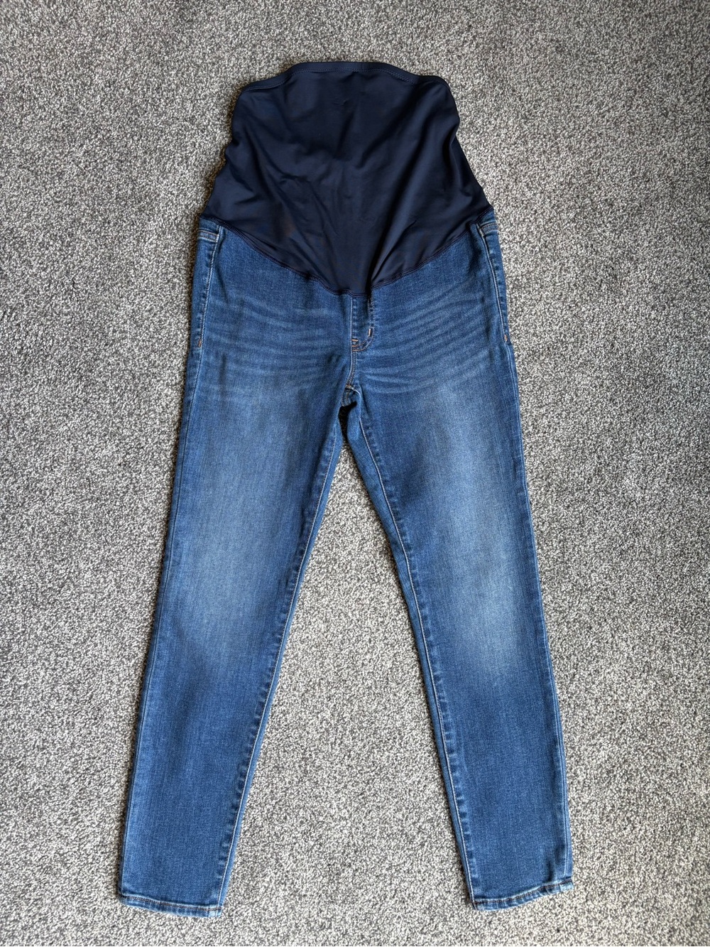 J Crew Maternity Skinny Jeans Full Panel Medium Wash Closet Staple size 27